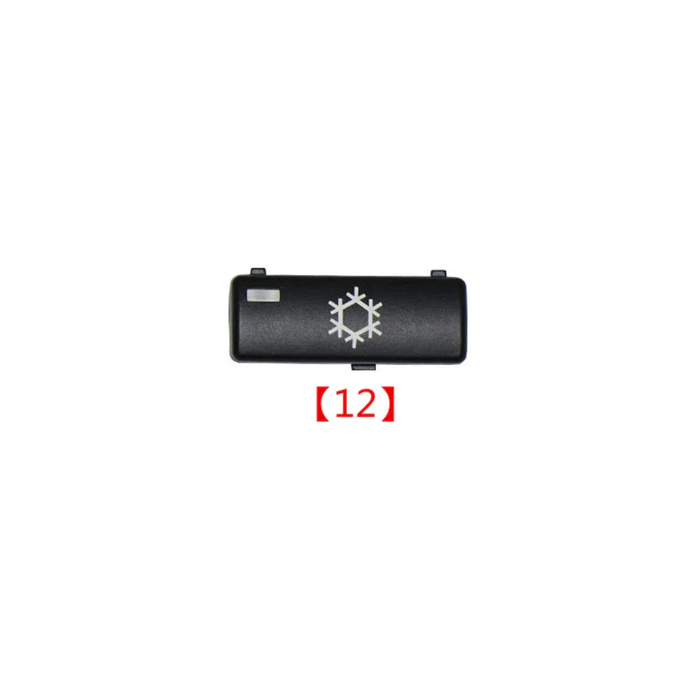 A/C Switch Panel Button Cover Black for BMW X5 E53, 5 Series E39 (2000-2006)