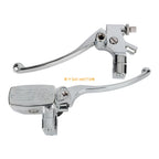 1" Hydraulic Brake Master Cylinder & Clutch Lever for Motorcycle (Chrome)