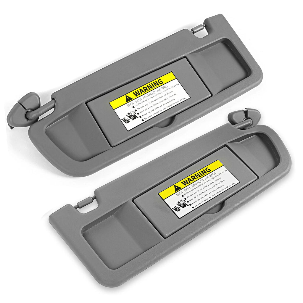 Set of 2 Dark Gray Sun Visors for Honda Civic (2006–2011)