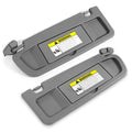 Set of 2 Dark Gray Sun Visors for Honda Civic (2006–2011)