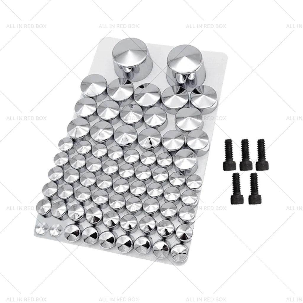Chrome Bolt Topper Cover Caps for Harley Twin Cam Softail (2007–2013)