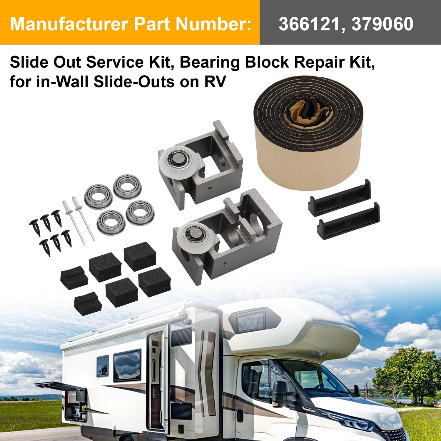 RV Standard Rack Repair Kit for RV Slide-Out System