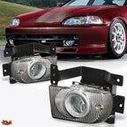 OE Style Clear Lens Front Bumper Fog Lights for Honda Civic 1992–1995
