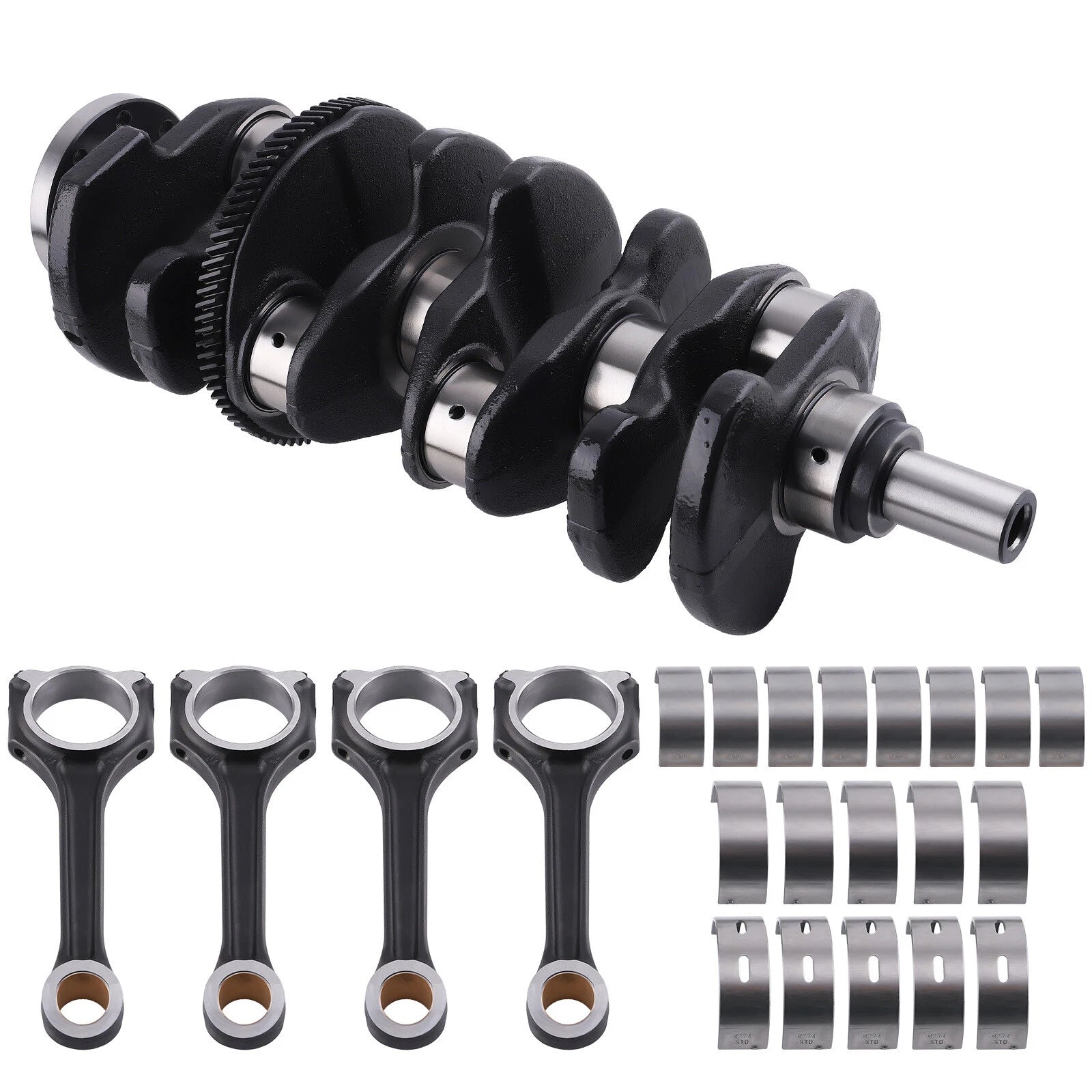Set of 4 Crankshaft Con Rods & Bearings for Mercedes-Benz M274