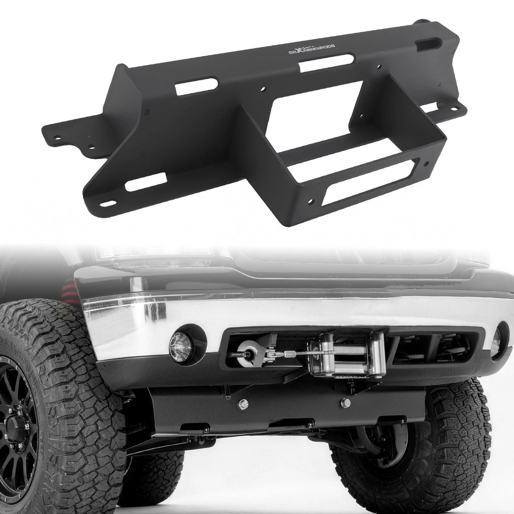 Winch Mount Plate for GMC Sierra Silverado 1500 (1999–2007) Black Finish