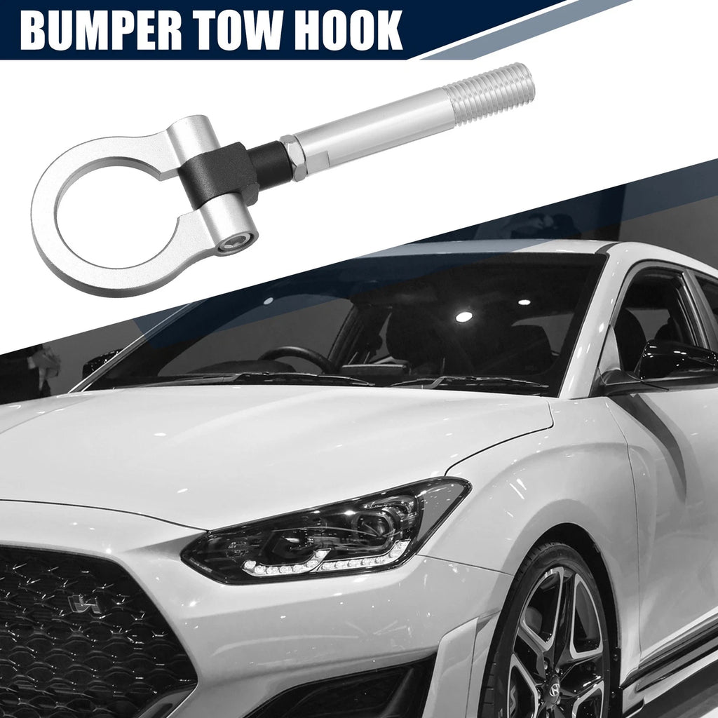 Tow Hook Screw Set for Hyundai Veloster (2012–2017) - Silver Round