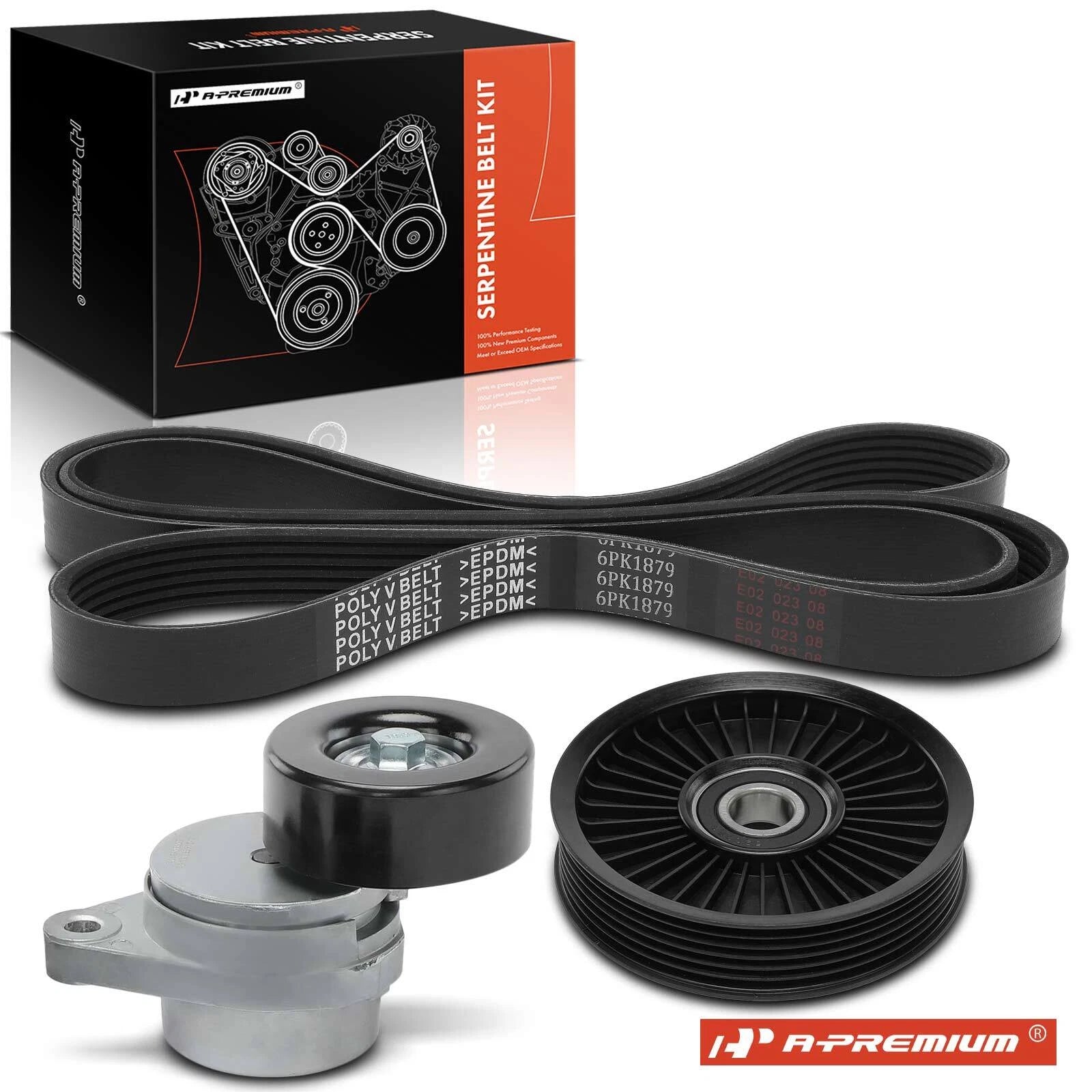 Serpentine Belt Drive Component Kit for Chevy Aveo Pontiac L4 1.6L (2004–2011)