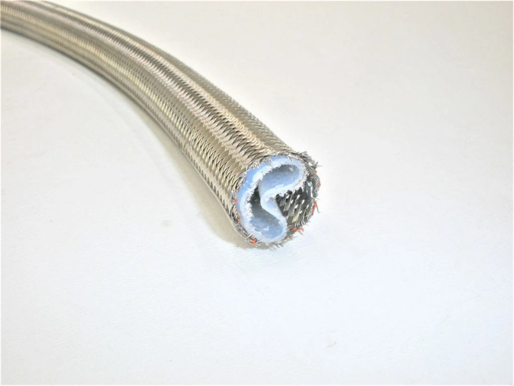 5/8" I.D. Marine Flexible Stainless Steel Braided Hose 18' L
