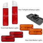 Set of 4 Tail Light Lens Backup Side Marker for 1968-1972 Chevy GMC Truck