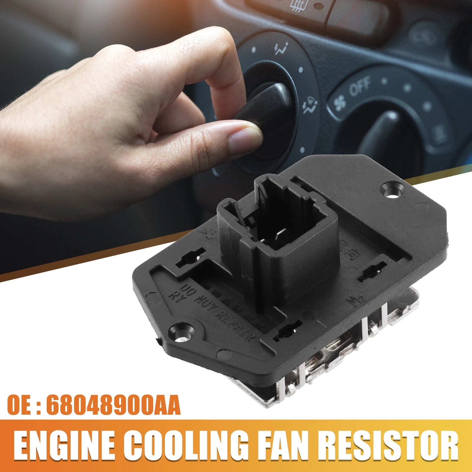 HVAC Blower Motor Resistor 68048900AA for Dodge Ram 2500 3500 (2010–2018)