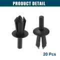 Fender Liner Clips Replacement 20 Pcs for BMW 128i Black
