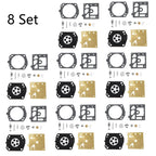 Set of 8 Carburetor Gasket Kit for Walbro K22-HDA (Chainsaw Trimmer)