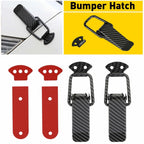 2X Quick Release Bumper Hatch Buckle Fasteners for Auto Car (Carbon Fiber)