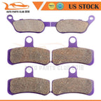 F+R Brake Pads for Harley Dyna Fat Bob FXDF (2008–2012) Fiber