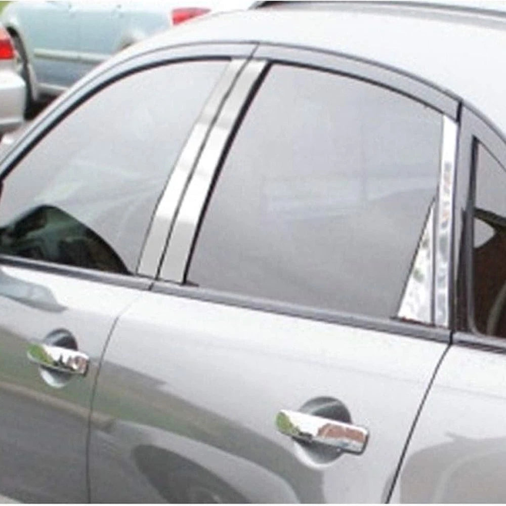 8pc Stainless Steel Pillar Post Trim Replacement for Infiniti FX35 (2004–2008)