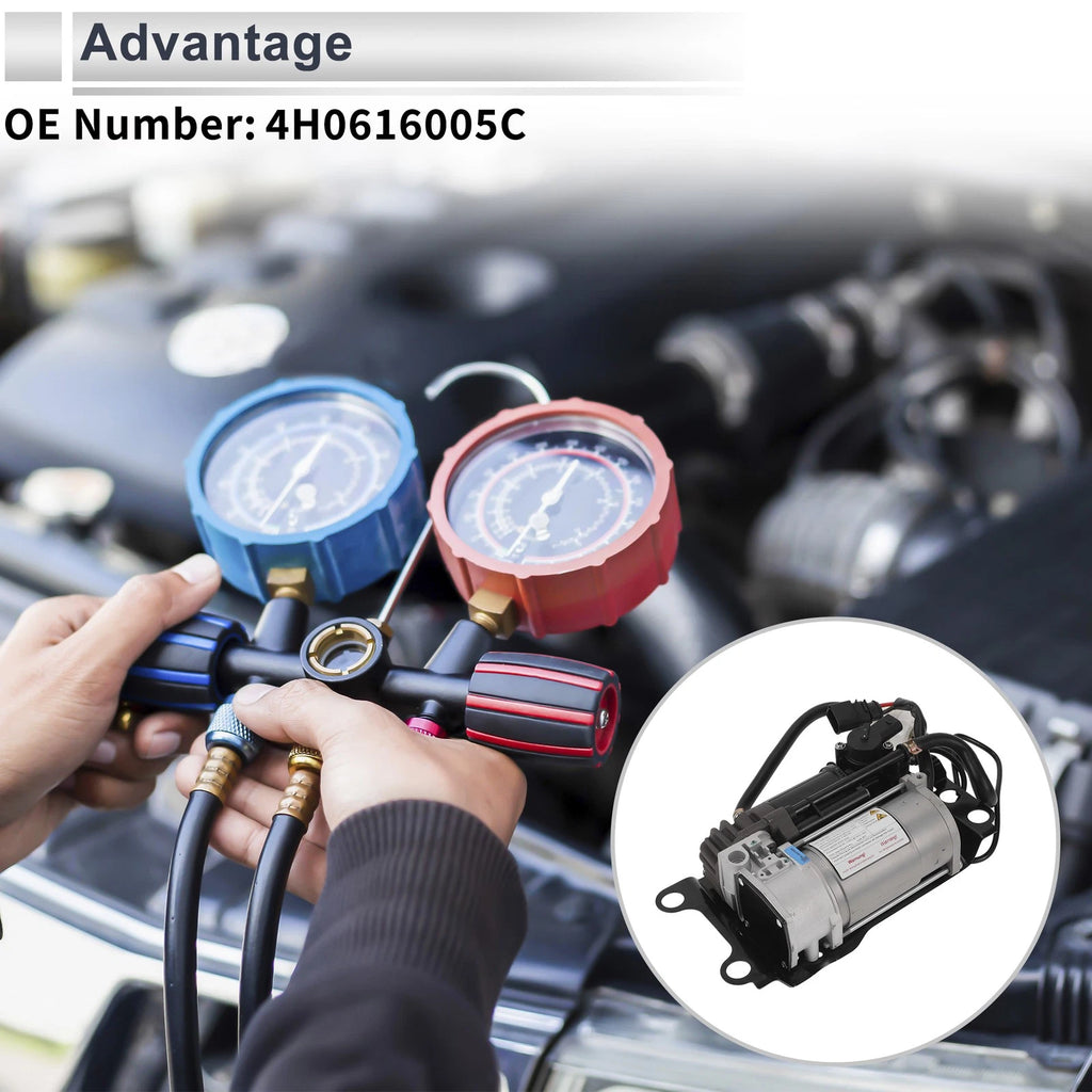 Air Suspension Compressor for Audi A8 Quattro (2011–2017) OE 4H0616005C