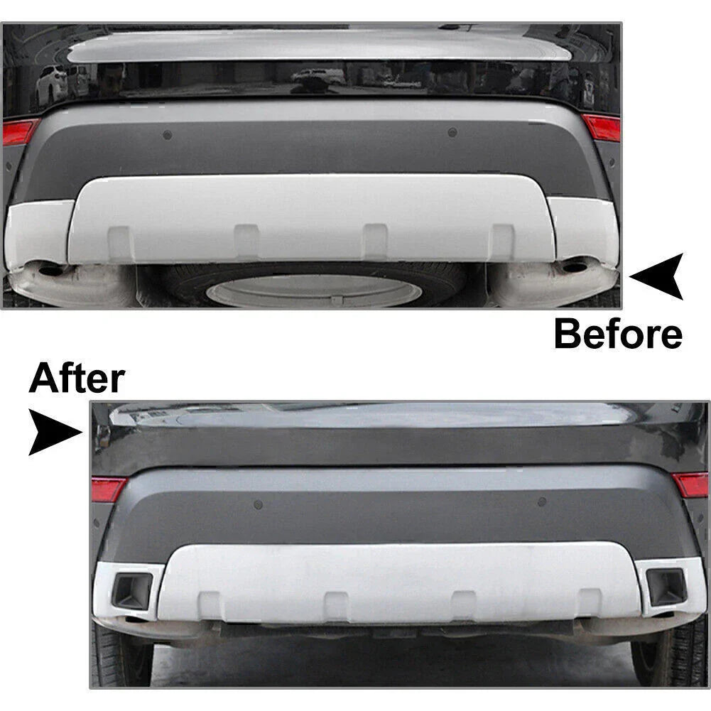 Black Tail Exhaust Covers for Land Rover Discovery (2017-2021)