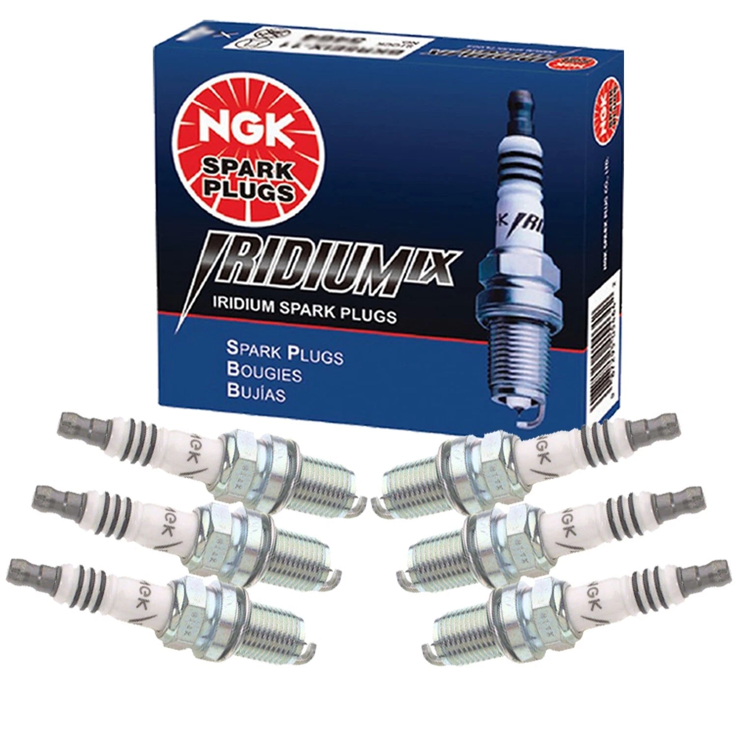 NGK Iridium IX Spark Plug Set (6 Pieces) for