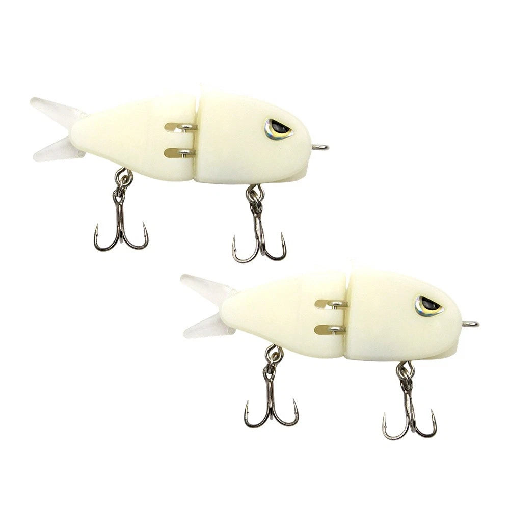 Pack of 2 Jointed Glide Bait Swimbait for Bass Fishing (6cm, 8g)