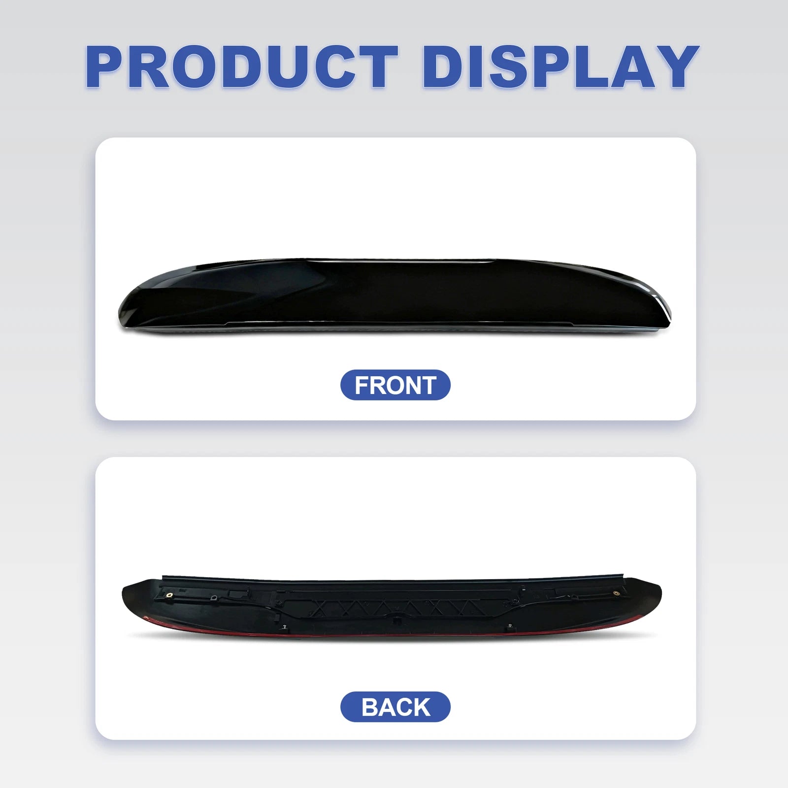 Upper Tailgate Molding for Chevy Trailblazer (2002-2009) - Black
