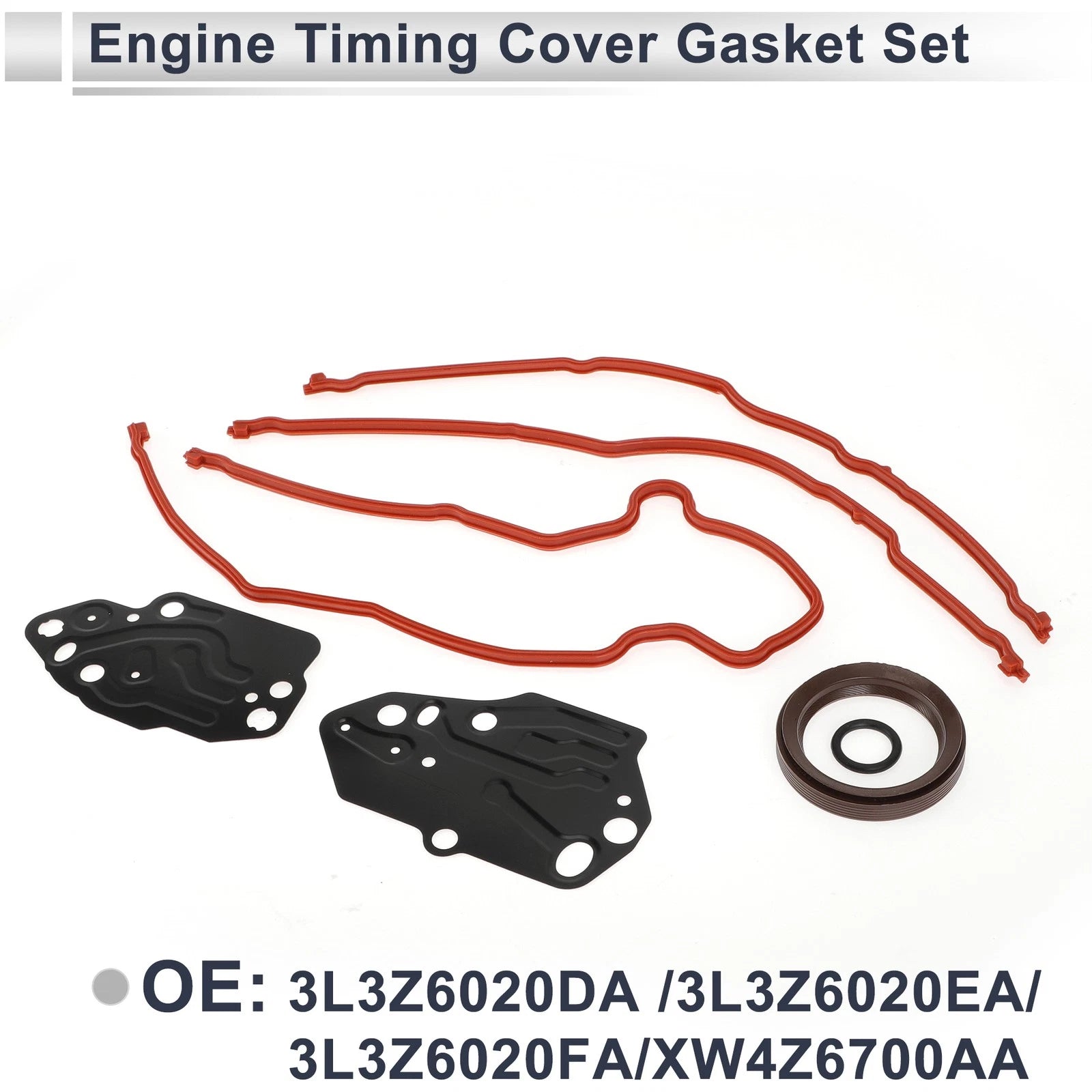 Set of 2 Engine Timing Cover Gasket Seal TCS46078 for Ford Lincoln 5.4L