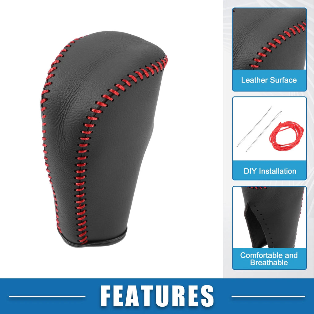 Gear Shifting Knob Cover for Hyundai IX35 (2010–2015) Black Red