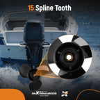 15x17 Aluminum 3 Blade Propeller for Mercury 90-300HP