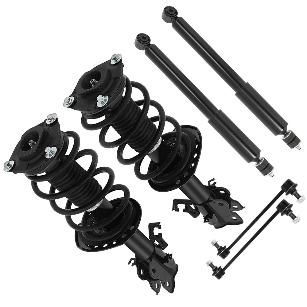 Front Struts Rear Shocks Sway Bars Kit for Nissan Sentra (2014–2019)