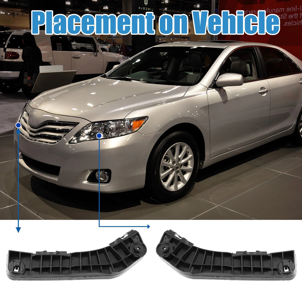 1 Pair Front Bumper Mounting Bracket 5253506030 5253606020 for Toyota Camry (2018–2023)