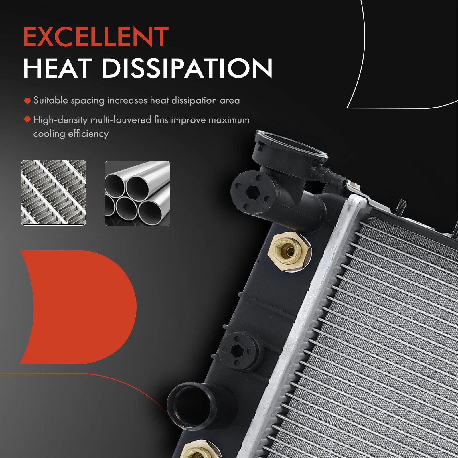 Radiator with Engine Oil Cooler for Jeep Cherokee Comanche (1991-2001)
