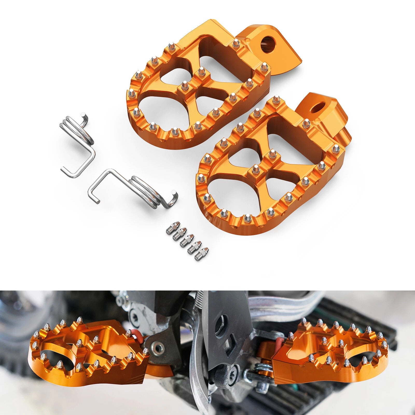 CNC Wide Foot Pegs for KTM 125 250 350 450 525 530 EXC-F EXC XC SX SXF (2003–2023)