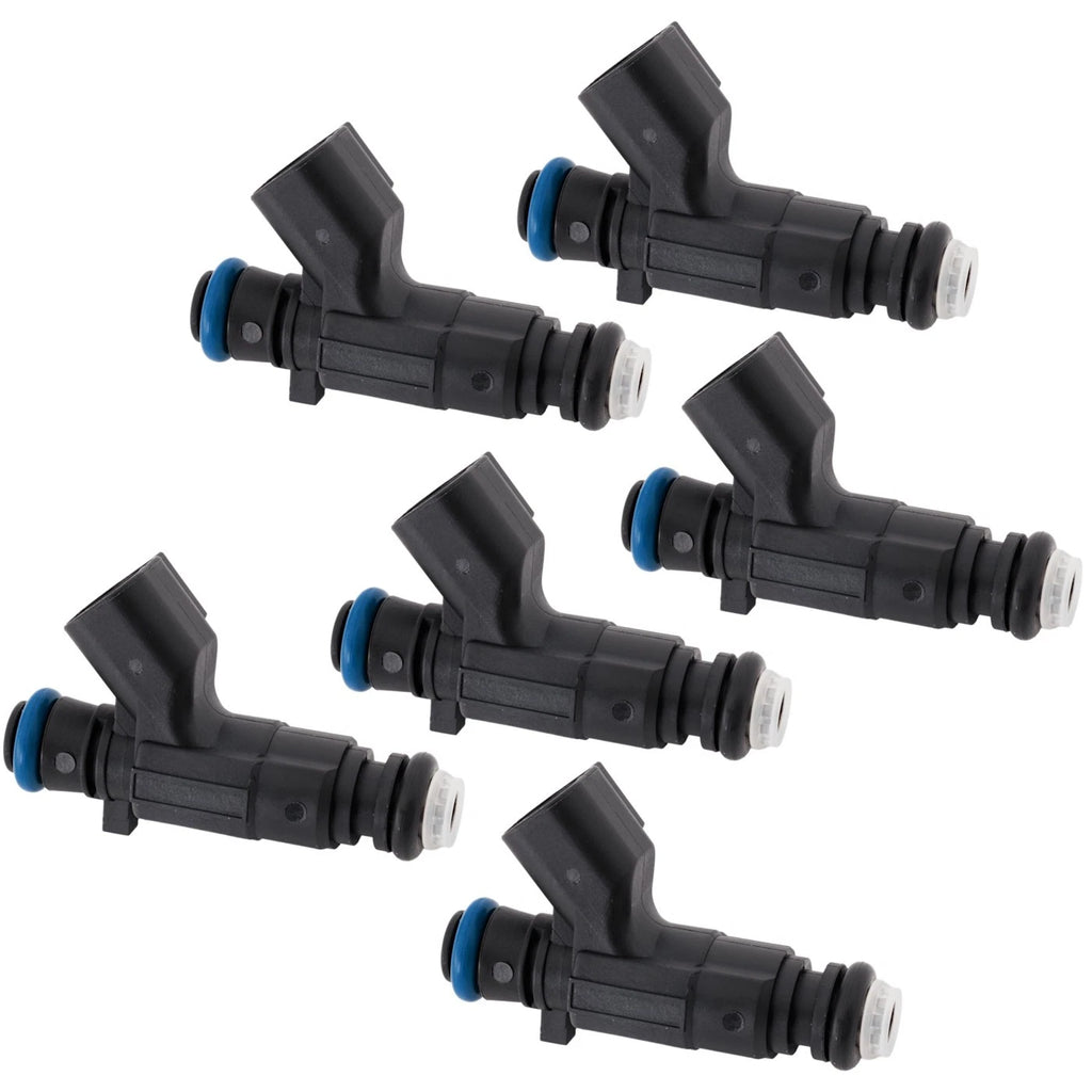 Set of 6 Fuel Injectors for Buick Allure, LaCrosse, Rendezvous, Cadillac CTS