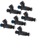 Set of 6 Fuel Injectors for Buick Allure, LaCrosse, Rendezvous, Cadillac CTS
