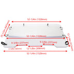 Clear Folding Windshield with Hardware for Kawasaki Mule 3000/3010 (2003–2013)