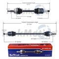 Set of 2 Front CV Axle Shafts for Dodge Neon, Chrysler PT Cruiser (2000–2010)