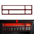 1pc Red Wood Grain CD Button Panel Trim for BMW 3 Series E36 (1991–1999)