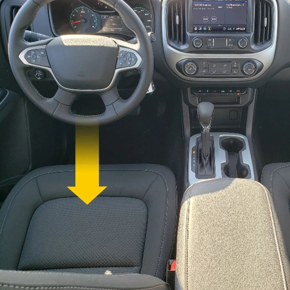 Left Lower Seat Cover for GMC Canyon, Chevy Colorado (2015–2022) Gray Leather