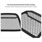 Tow Hook Grille Insert for Chevy Tahoe (2007-2014) Stainless Black Mesh