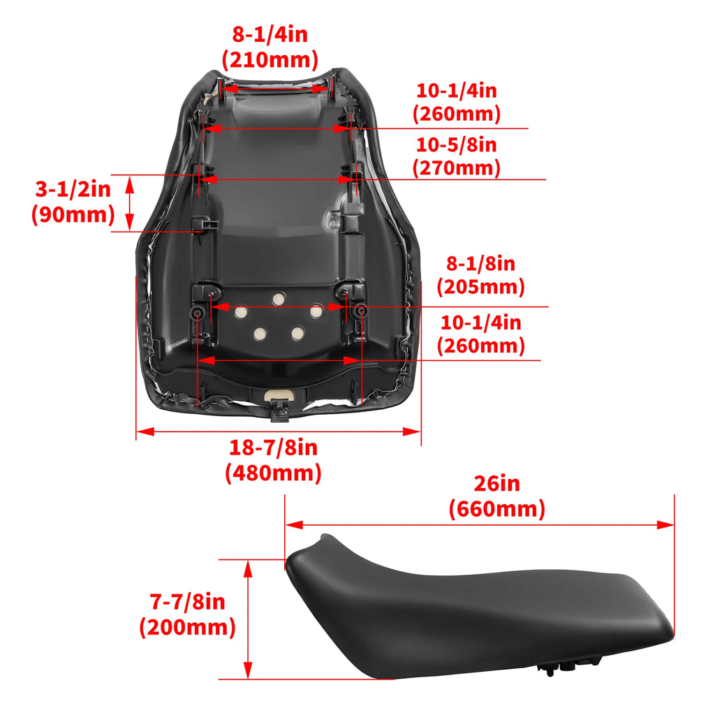 Plastic Seat for Yamaha Grizzly 660 (2004–2008)
