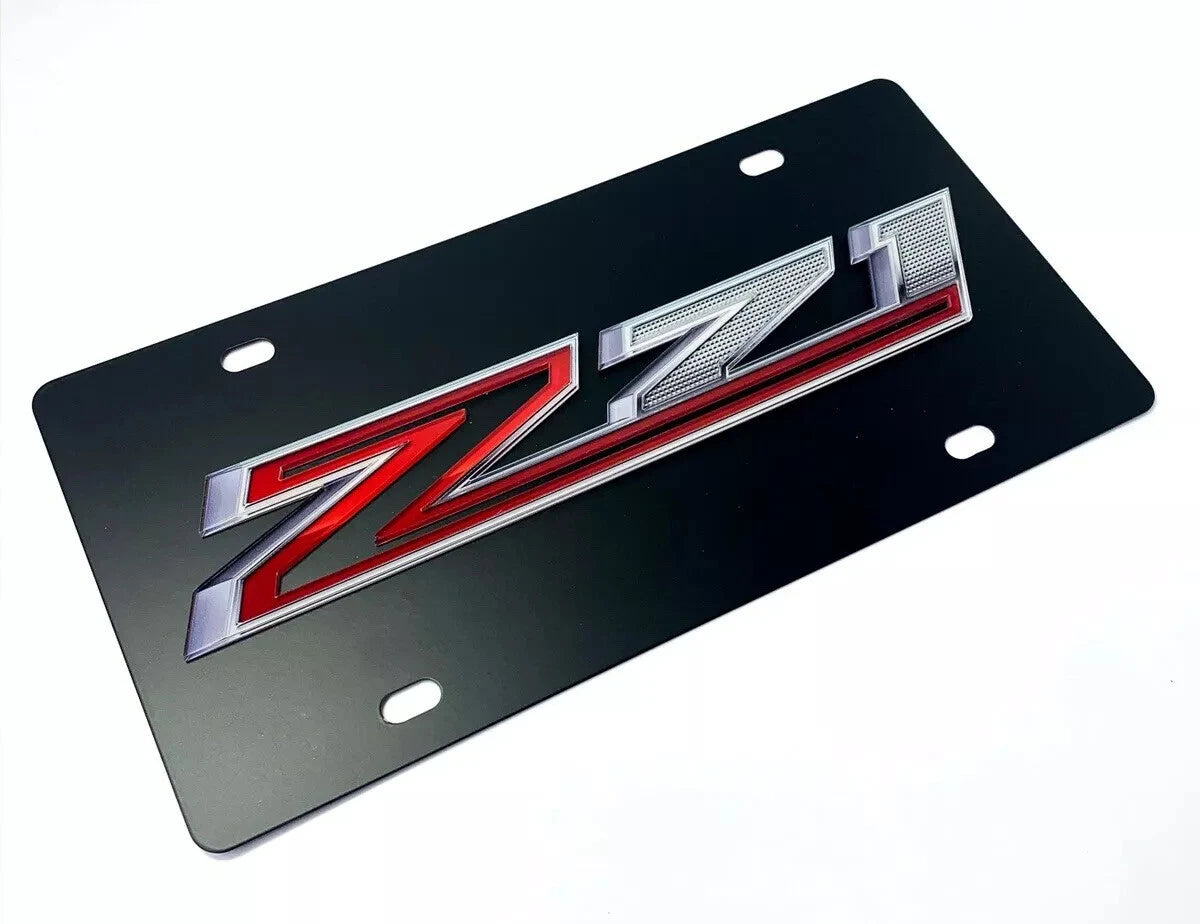 License Plate Emblem 3D Gloss Logo for Chevy Silverado Z71 (2019–2024)