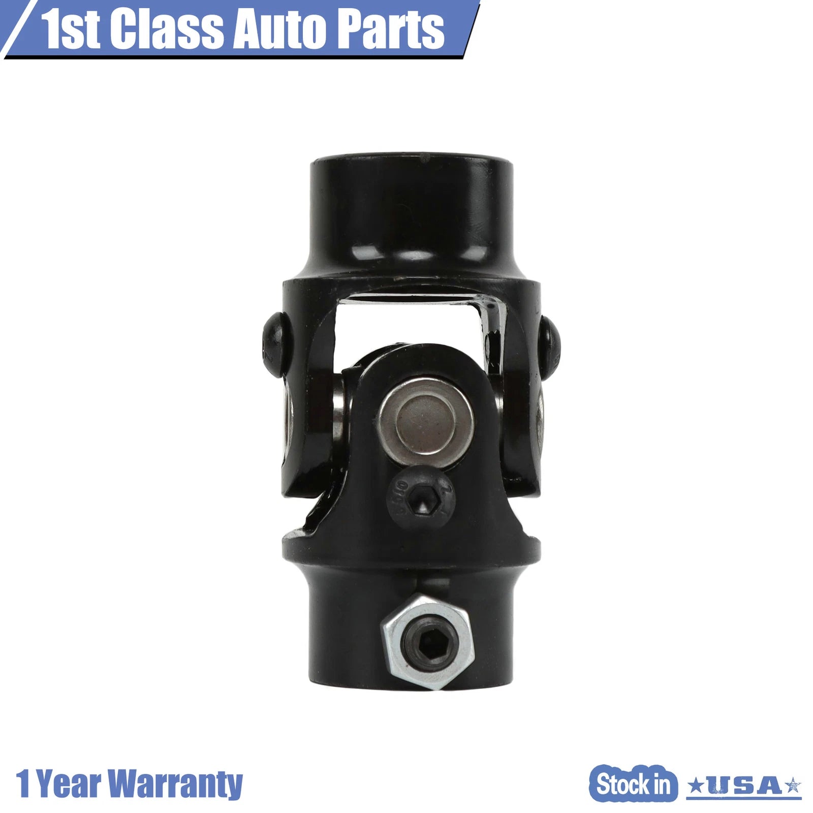 5/8-36 x 3/4 Round Smooth Universal Black Steering U Joint for Chevy GM