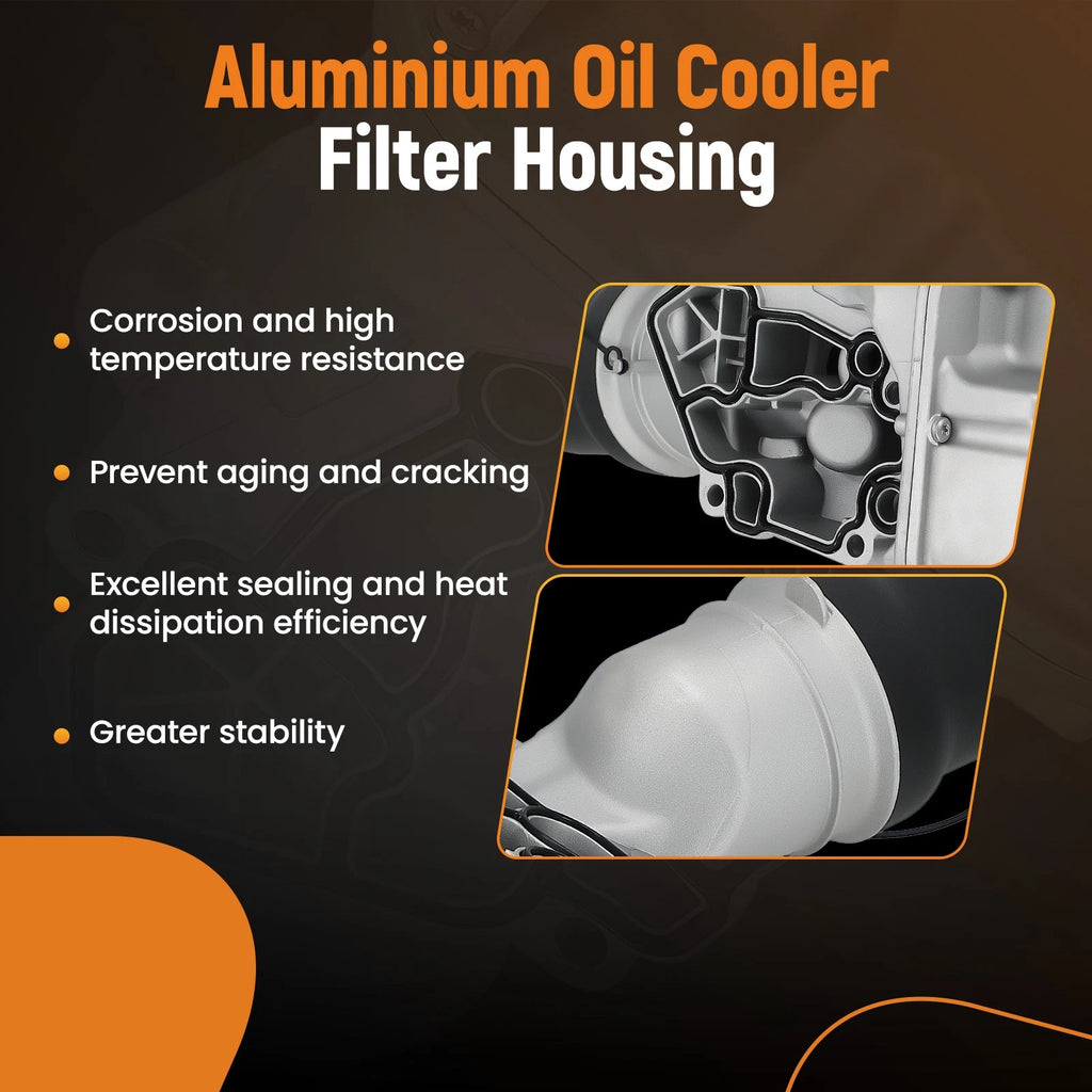 Oil Filter Housing for Audi A3/A4/TT 2.0L (2004–2014) 06F115397E Aluminum W/ Gasket