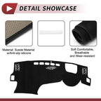 Dashboard Cover Mat for LEXUS NX250 2022-2023 Sun Protector Pad Black