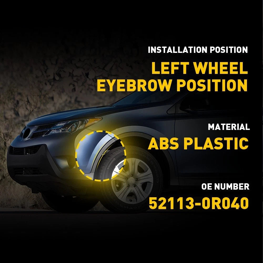 Left Driver Front Bumper Wheel Fender Molding Trim for Toyota RAV4 (2013–2015)