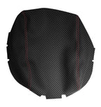 Console Lid Armrest Cover for Infiniti QX60 (2014–2020) Carbon Fiber Red Stitch