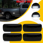 Set of 2 Smoked Lens White LED Fender Side Marker Lights for Dodge RAM (2010–2018)
