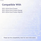 Primed Polypropylene Front Lower Valance Panel Passenger Side for Ford Fusion (2013–2020)