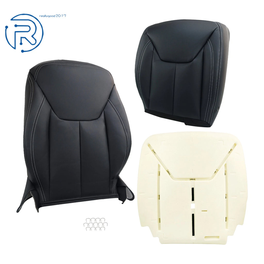 Set of 2 Driver Bottom & Top Seat Covers and Foam for Jeep Wrangler (2013–2017)
