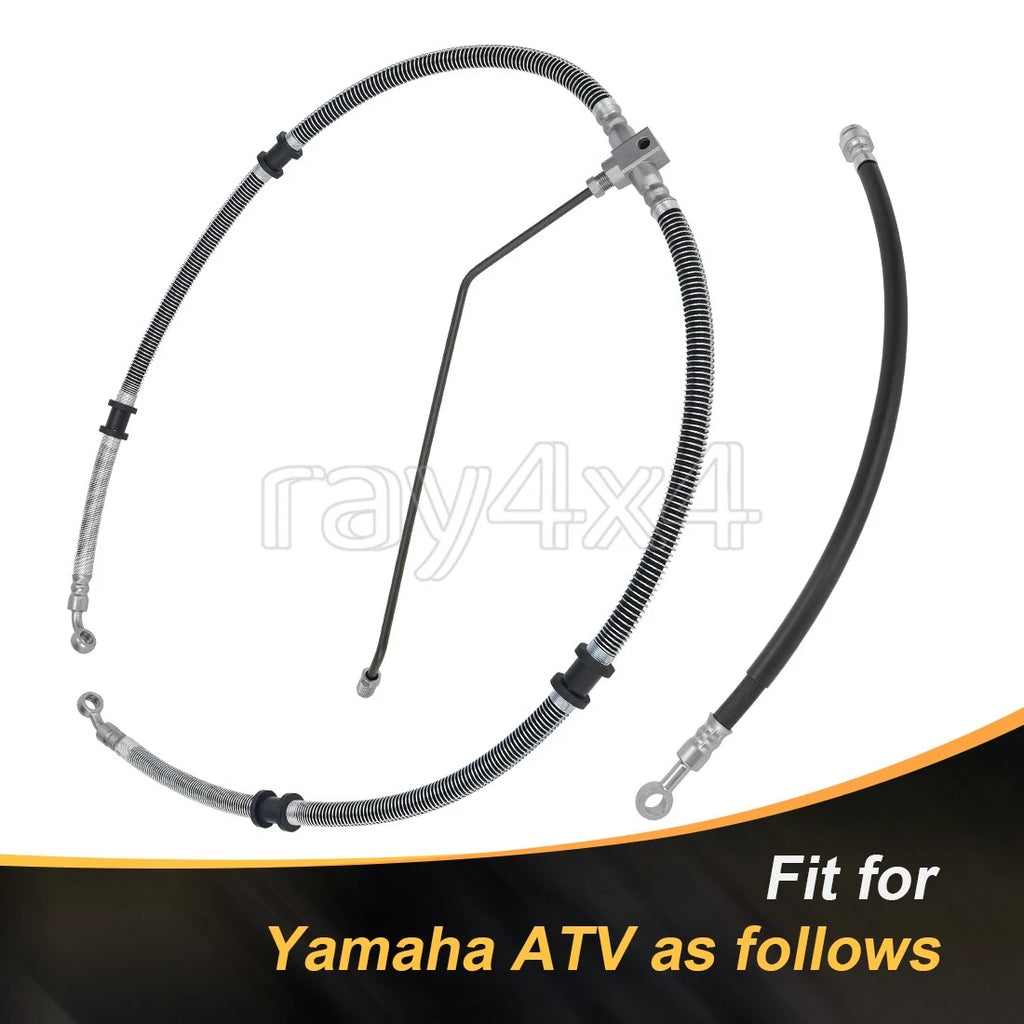 Front Brake Hose Line & Pipe Kit for Yamaha Grizzly 450 4x4 (2011–2014)