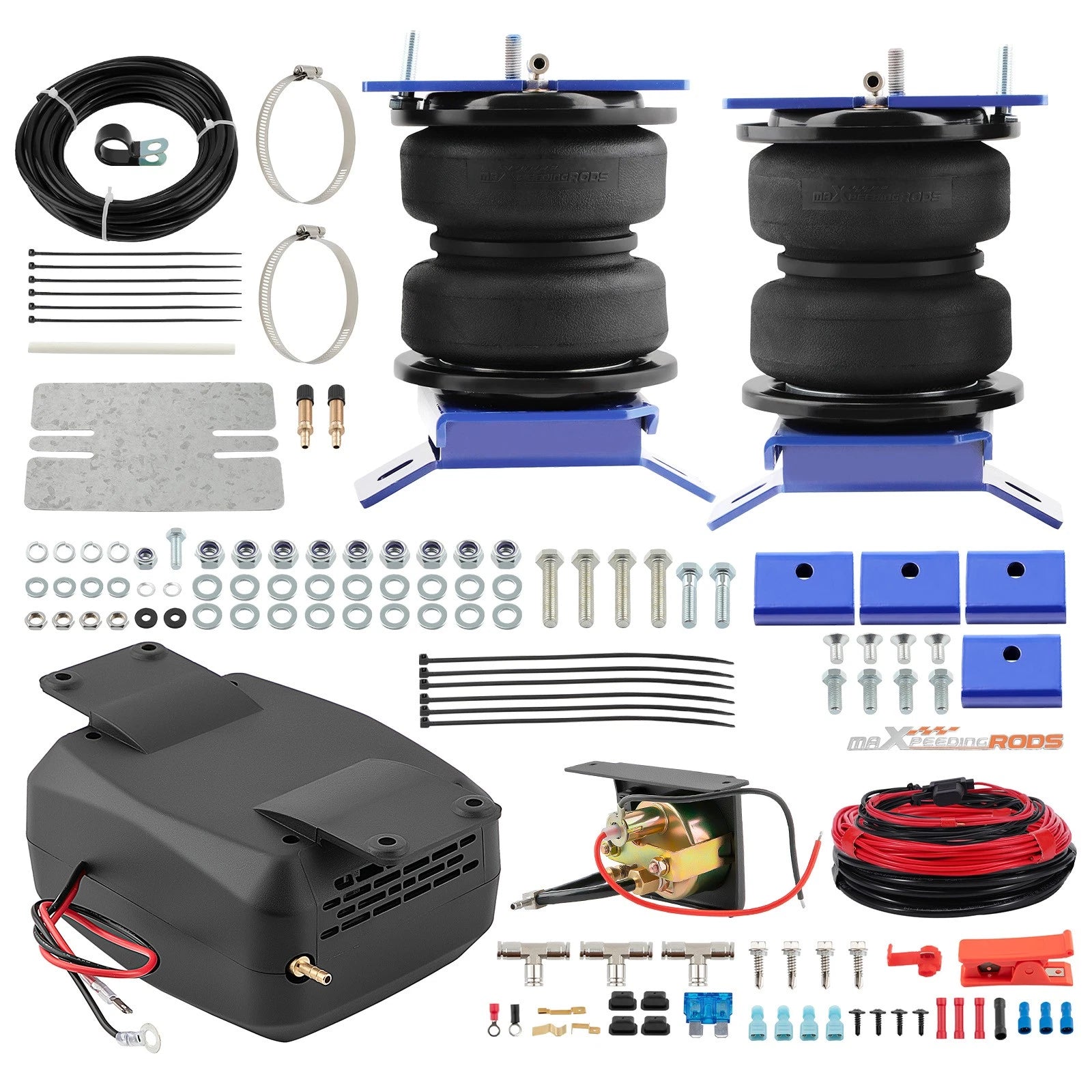 Air Spring Bags + Air Controller Kit for Chevy 1500 GMC Sierra 1500 (1999–2007)